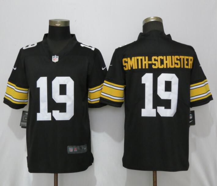 Men Pittsburgh Steelers #19 Smith-schuster Nike Black Alternate Game NFL Jerseys
